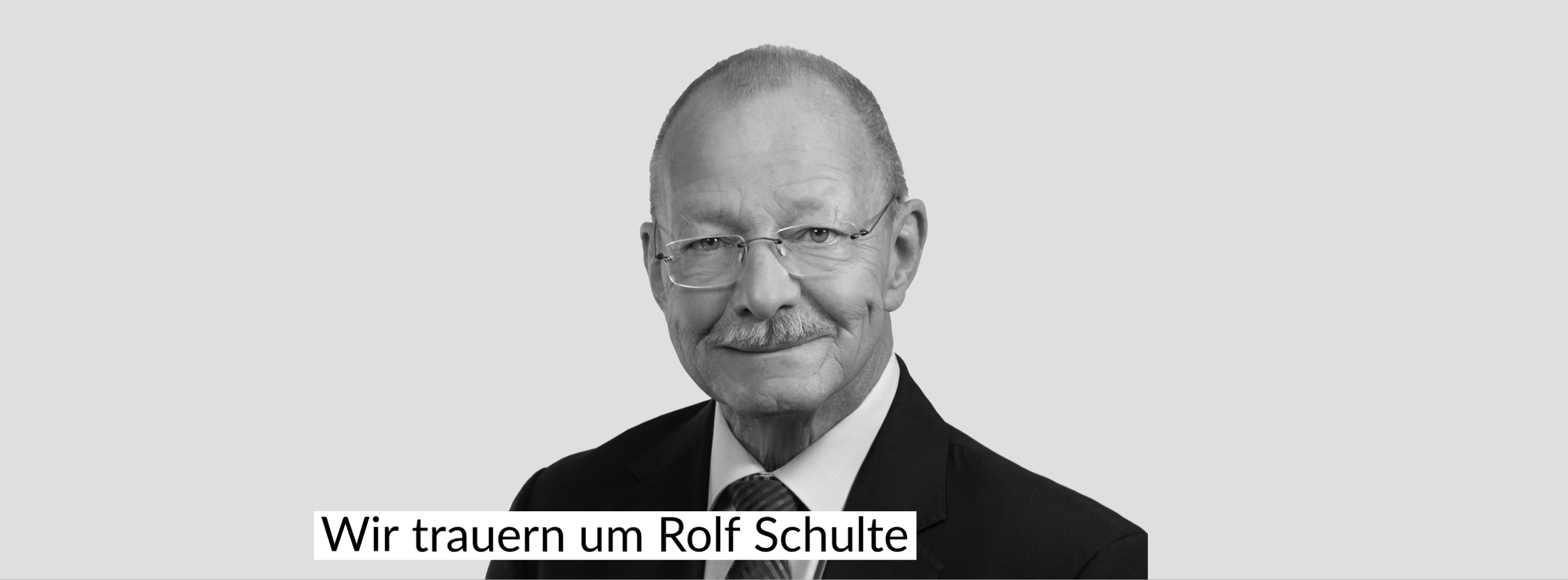 Wir trauern um Rolf Schulte